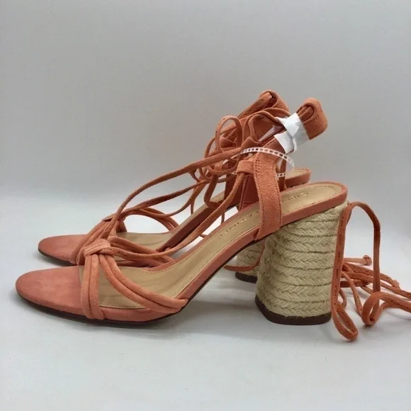 Gibson Latimer Tasha Suede Lace Up Heeled Sandals - Picture 2 of 6